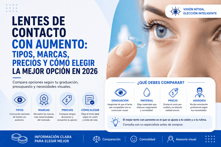que son los lentes de contacto con aumento