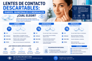 lentes de contacto descartables diarios o mensuales