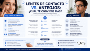 lentes de contacto o anteojos cual elejir