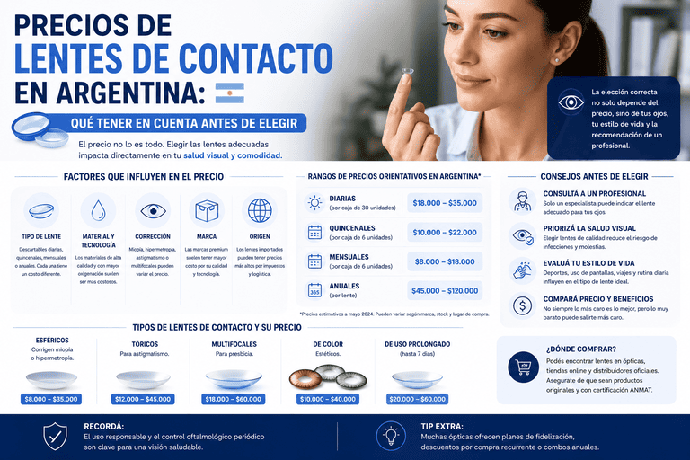 cuanto cuestan los lentes de contacto