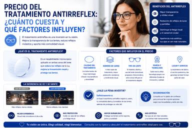 Cuánto cuesta ponerle antirreflejante a los lentes