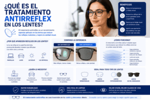 tratamiento anti reflejo para lentes