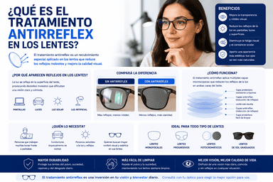 tratamiento anti reflejo para lentes