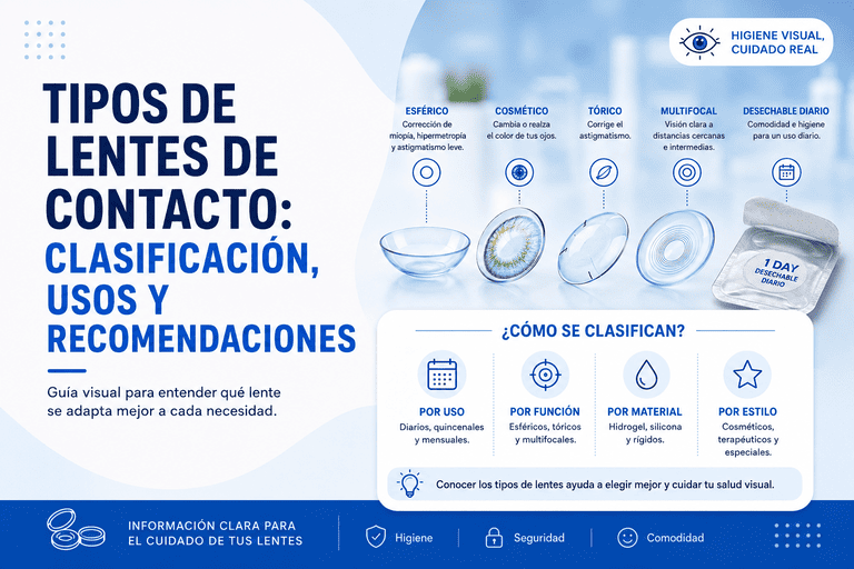 modelos de lentes de contacto